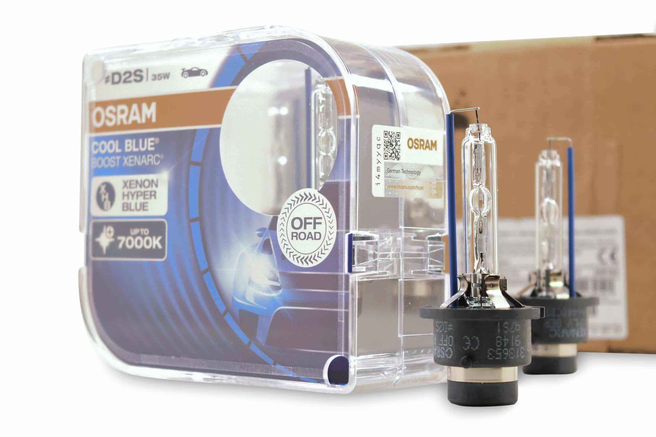  OSRAM XENARC Cool Blue Boost D2S, HID headlamp, 66240CBB-HCB,  hyper blue light, 85V, 35W, offroad-only, duobox (2 lamps)