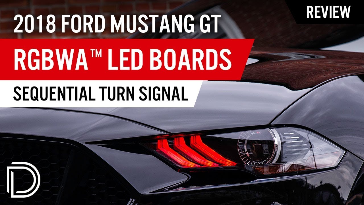 Ford DRL Mustang Multicolor Boards RETROFITS 2018-2021 LED GTA |